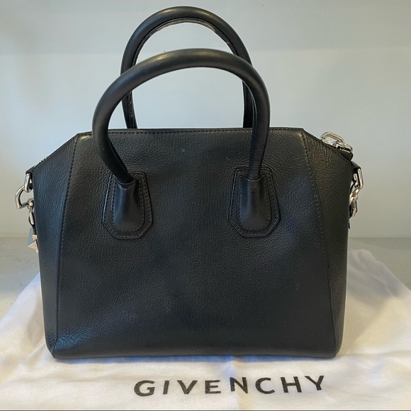 Beautiful Authentic Givenchy Antigona Small Sugar Goatskin Black Satchel Bag - Picture 6 of 13
